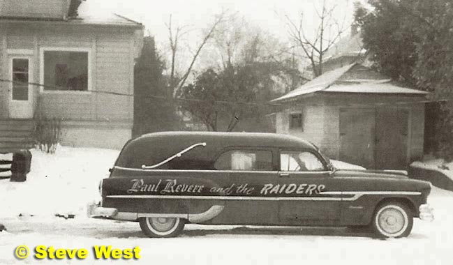 steve West Raiders hearse