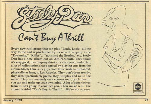 Steely Dan and LOUIE LOUIE ad